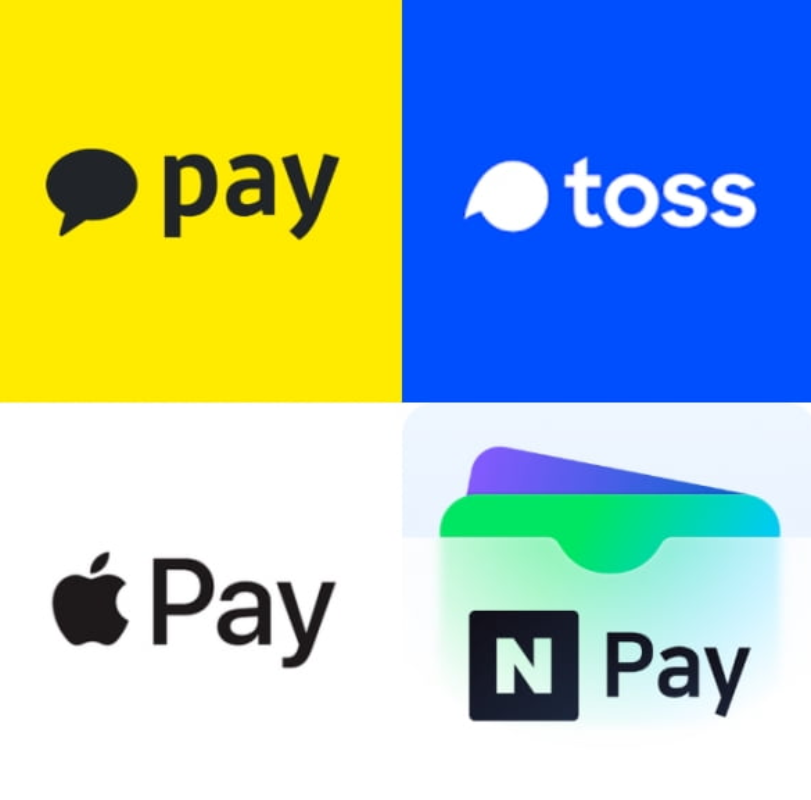 Logos of Korean mobile payment apps